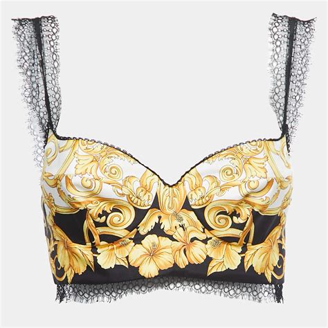 versace crop top womens|Versace bustier.